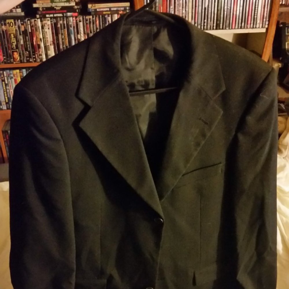 black sport coat, S-M, George